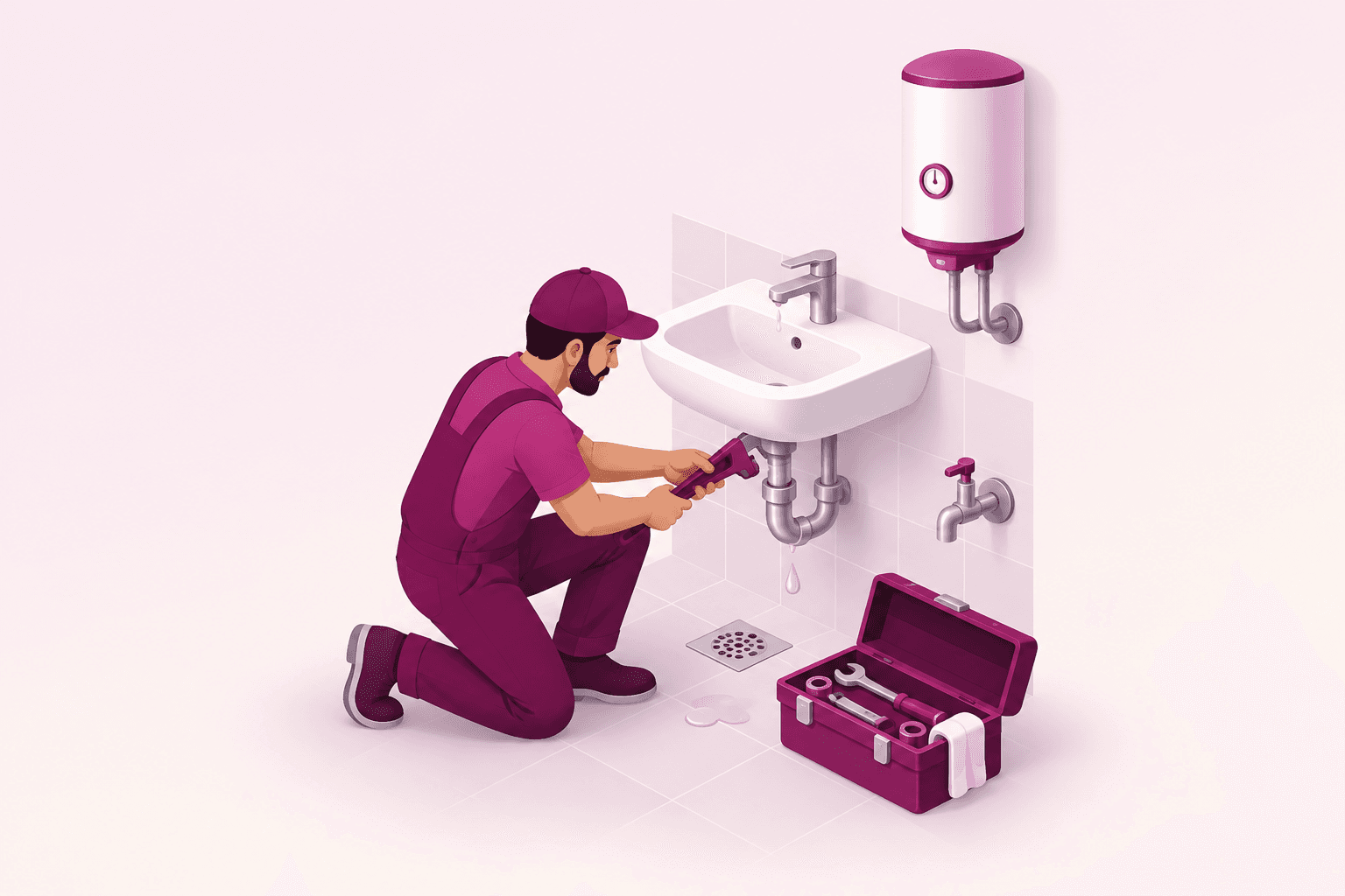 Plumbing — Home Services booked via E Building gated community management app