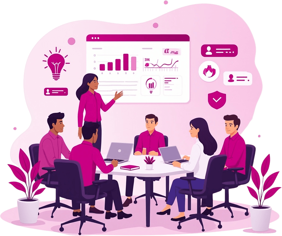 E Building Community Illustration